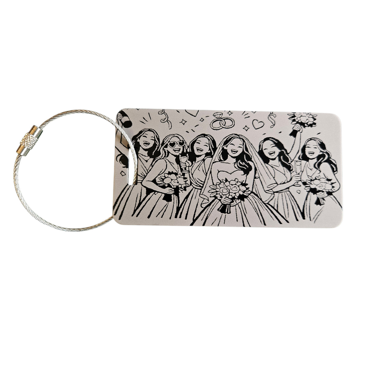 Bridal Party Luggage Tag (Set of 2) - Glowforge