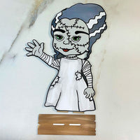 Bride Of Frankenstein Halloween Stand - Glowforge