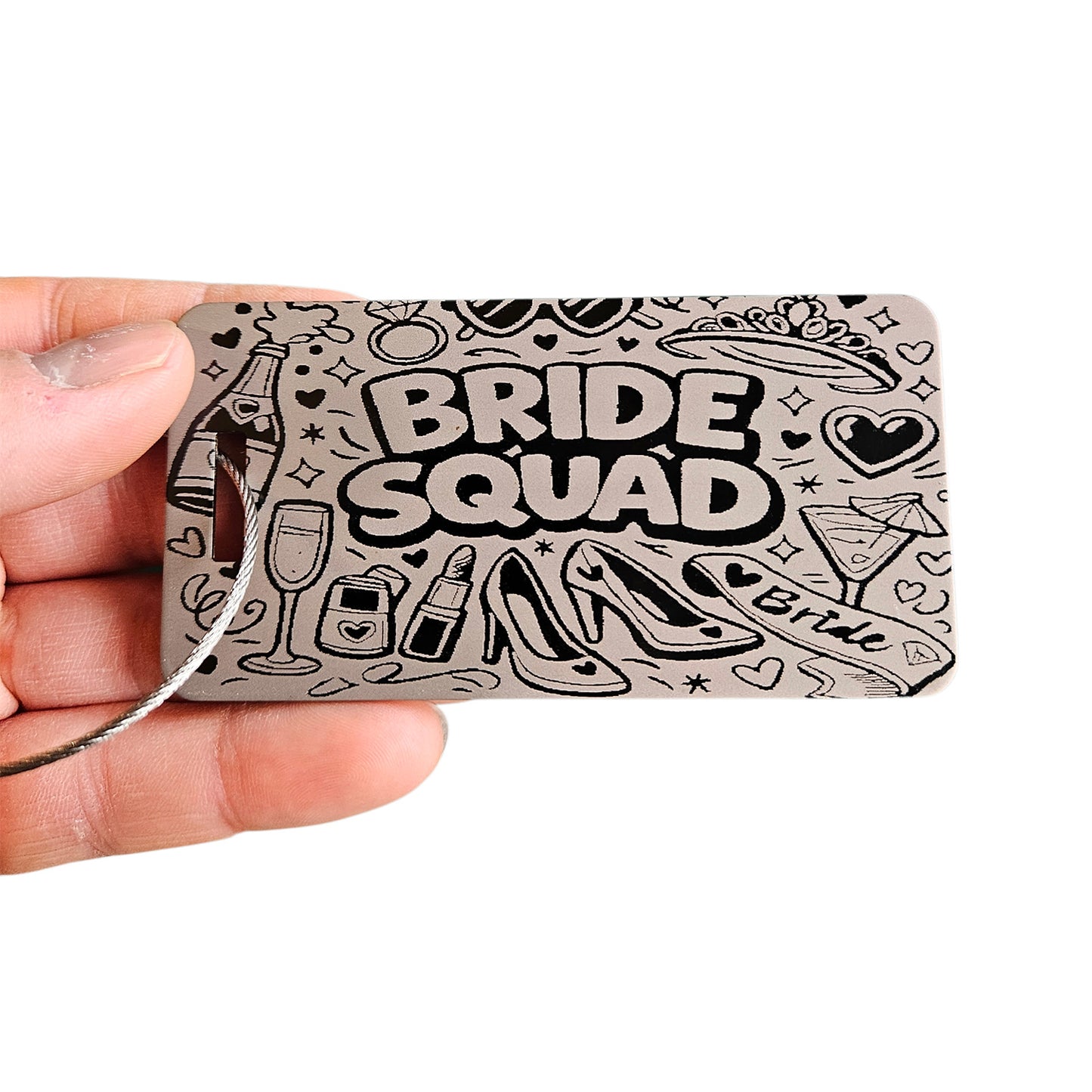 Bride Squad Luggage Tag (Set of 2) - Glowforge