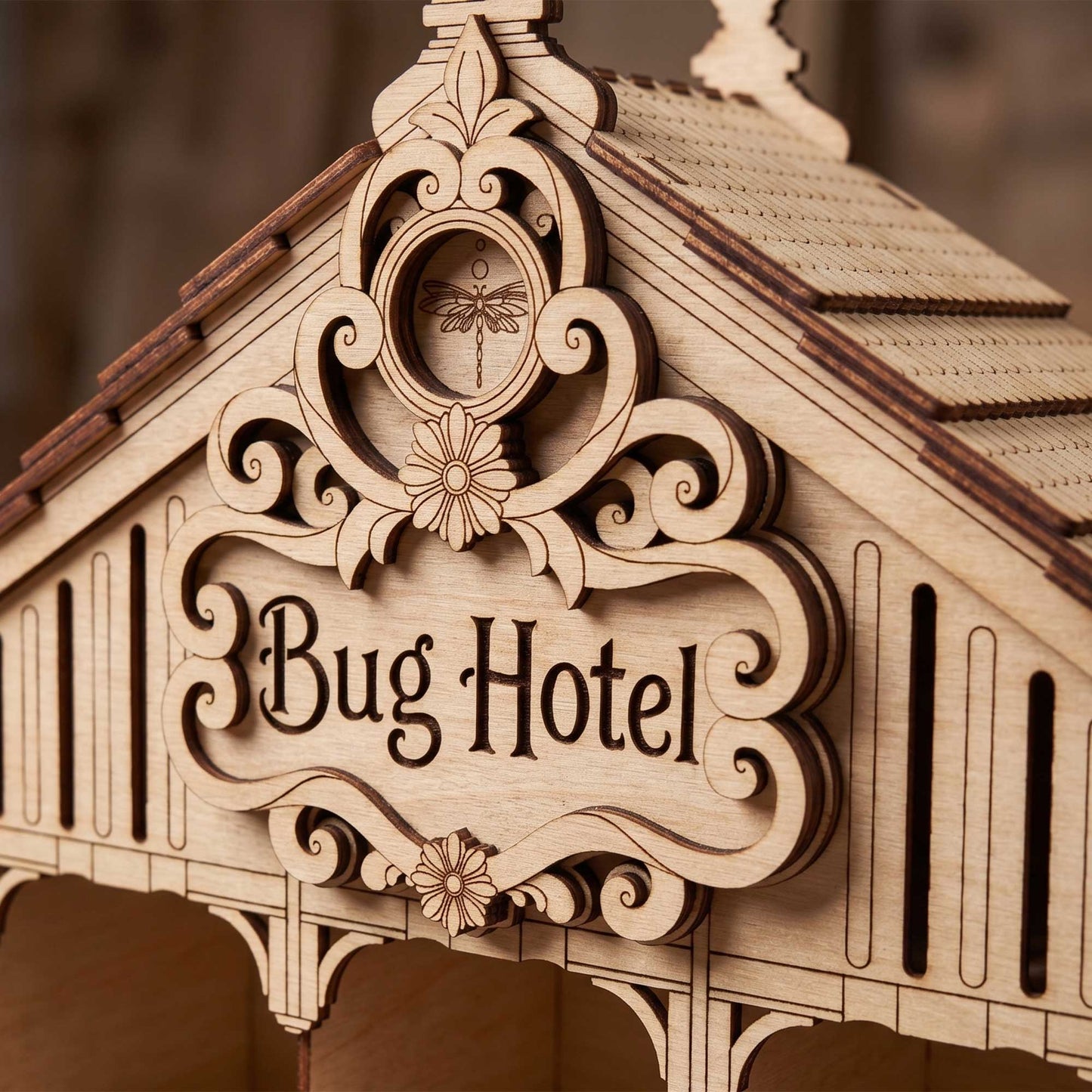 Bug Hotel - Insect House Garden Decor for Pollinators - Glowforge
