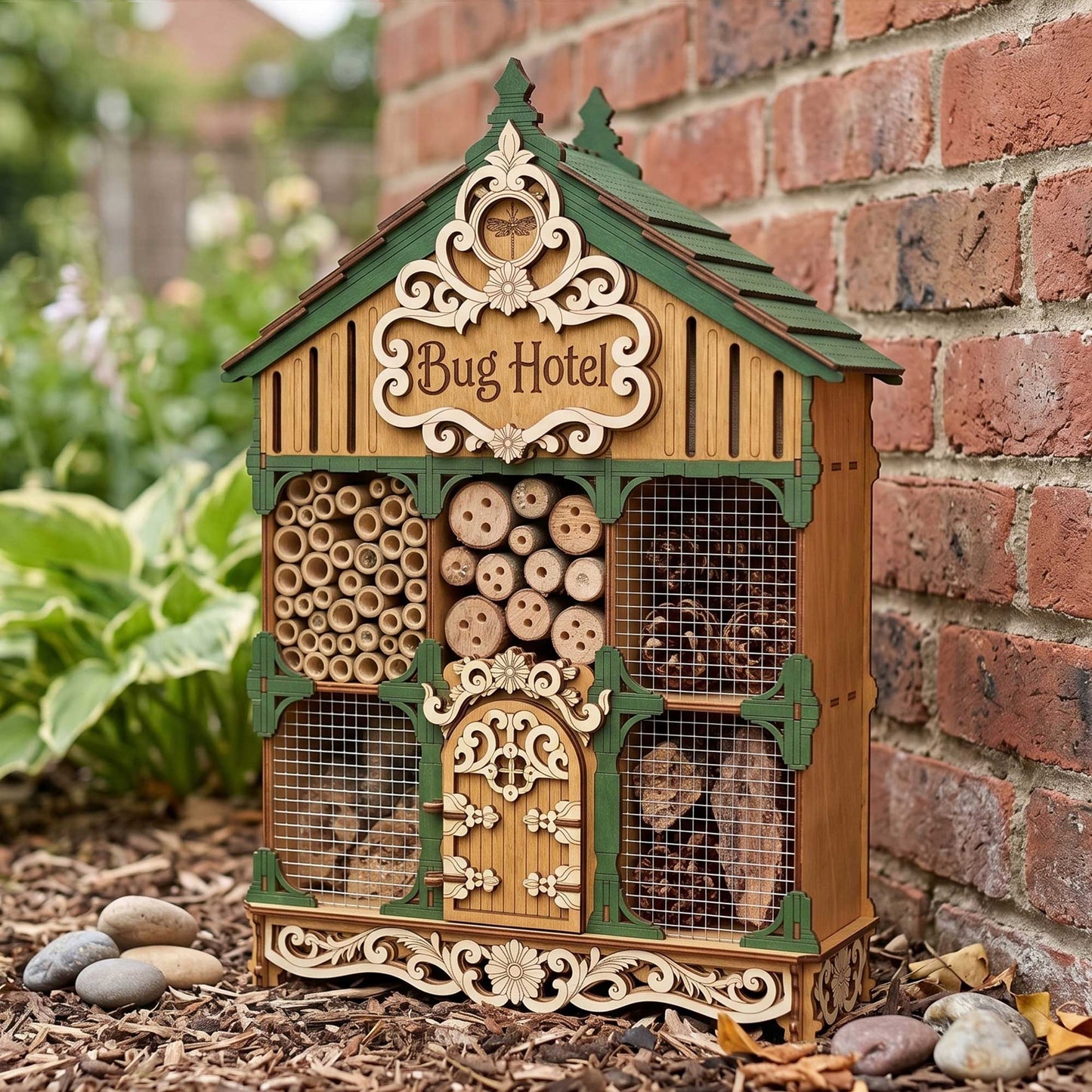 Bug Hotel - Insect House Garden Decor for Pollinators  Glowforge
