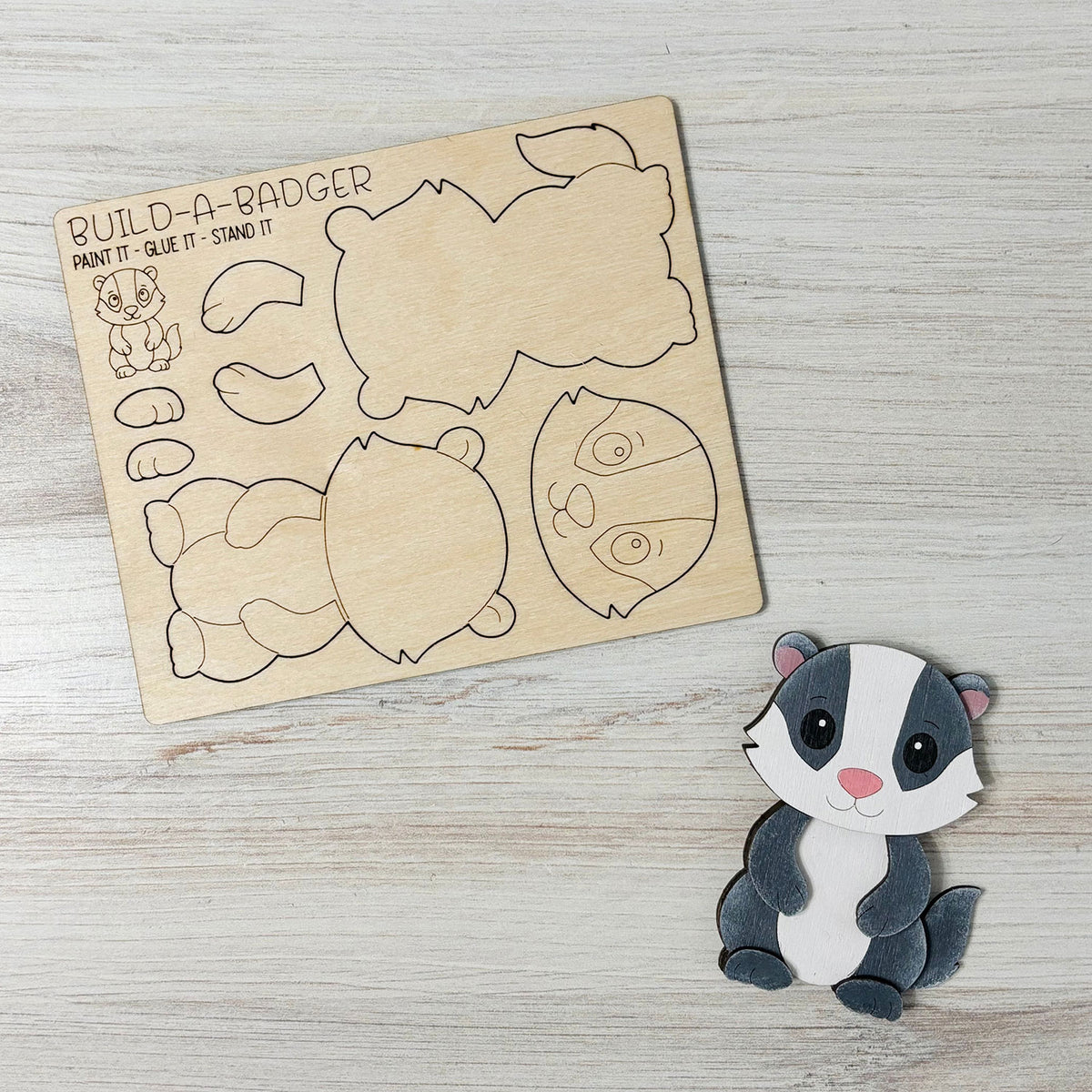 Build a Badger Pop-Out Card - Glowforge