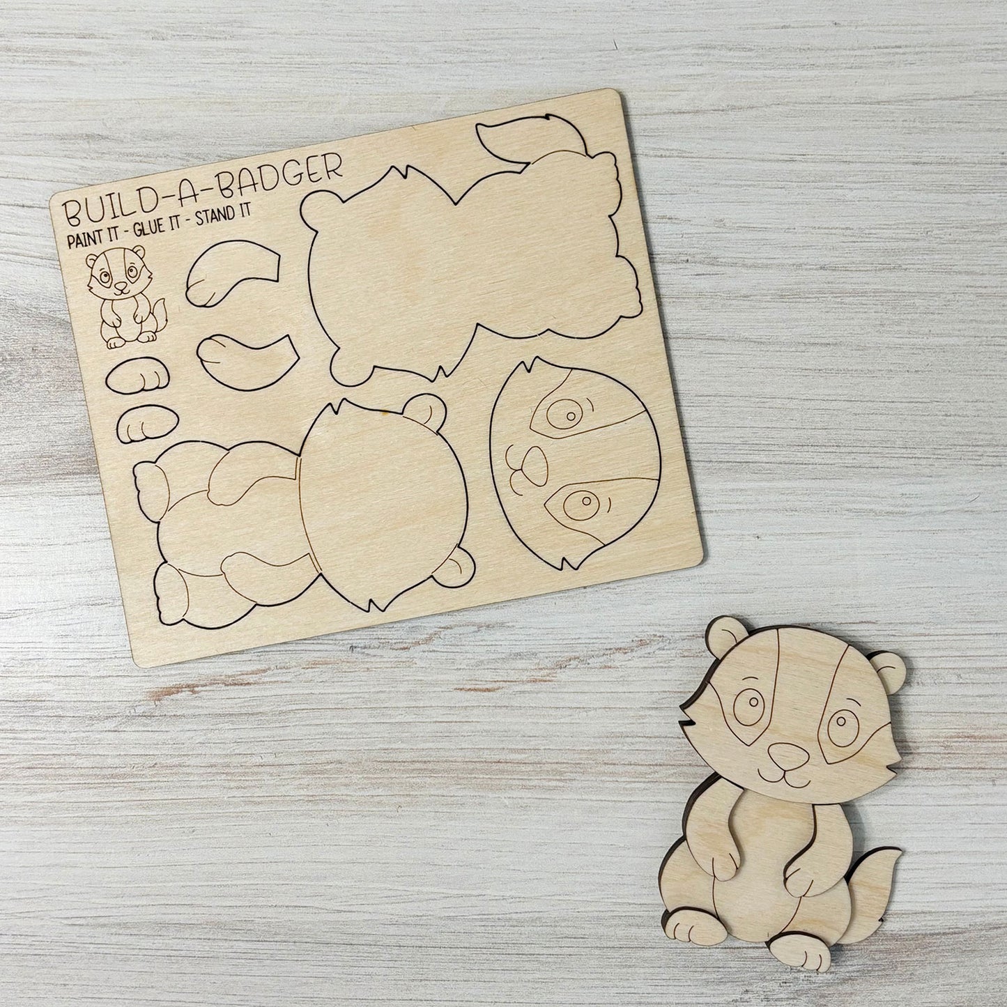 Build a Badger Pop-Out Card - Glowforge
