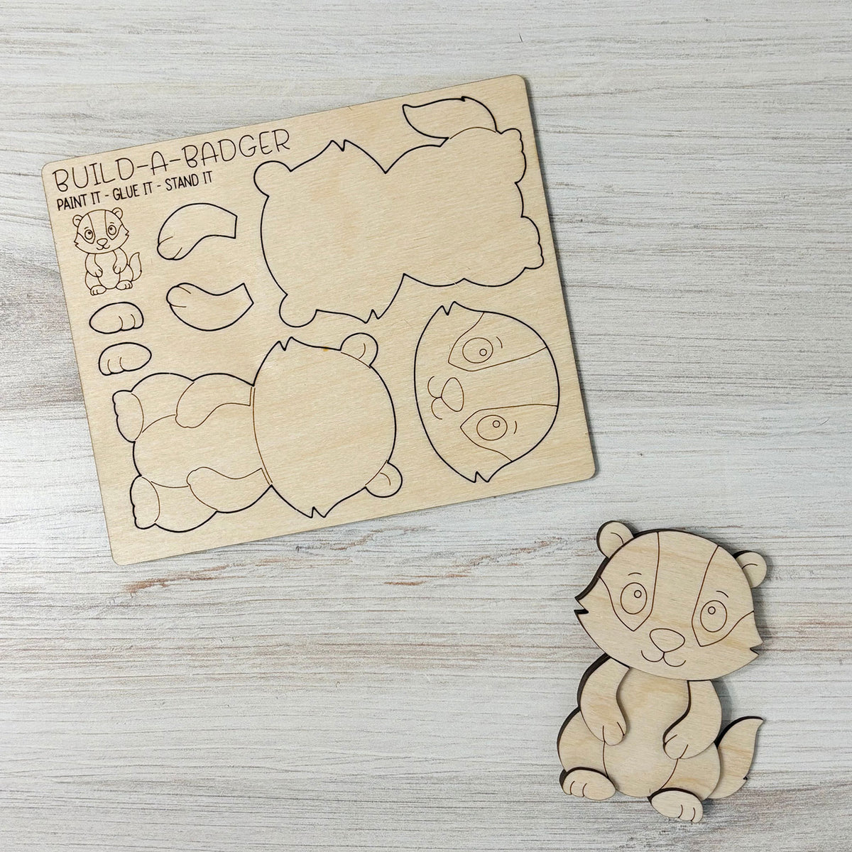 Build a Badger Pop-Out Card - Glowforge