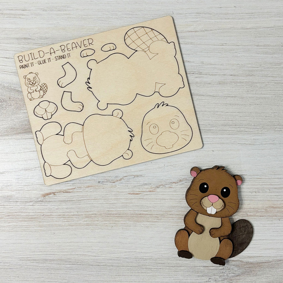 Build a Beaver Pop-Out Card - Glowforge
