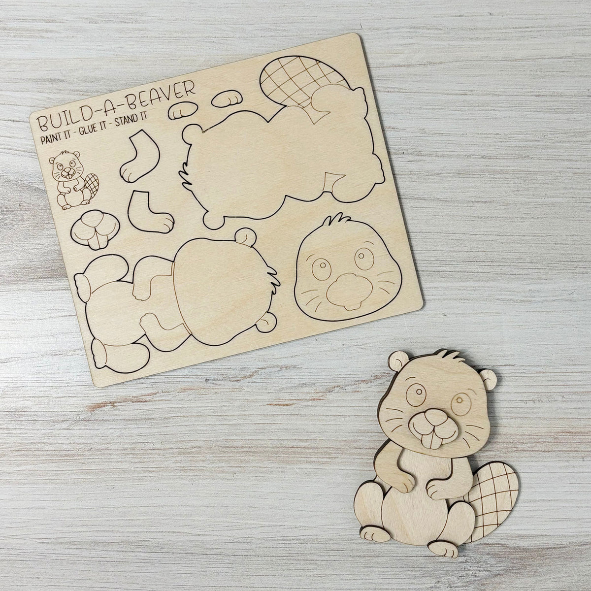 Build a Beaver Pop-Out Card - Glowforge