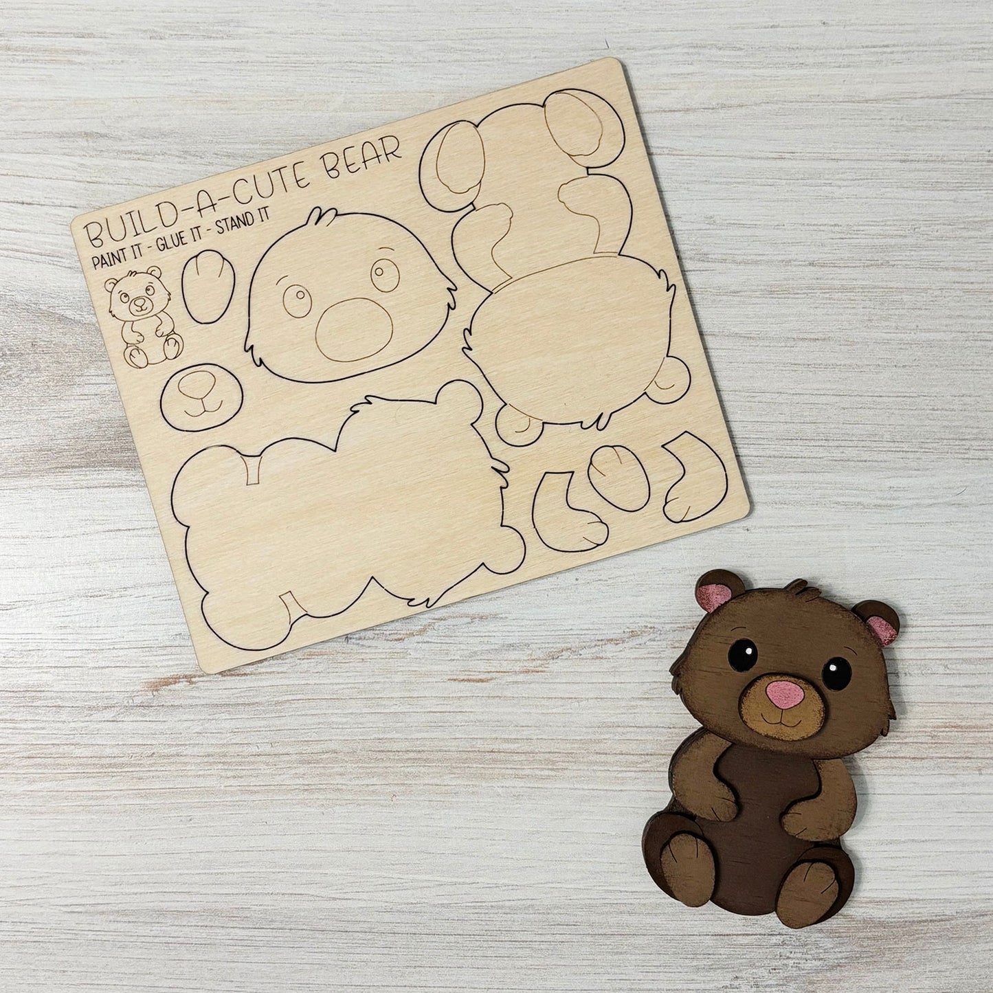 Build a Cute Bear Pop-Out Card * Glowforge