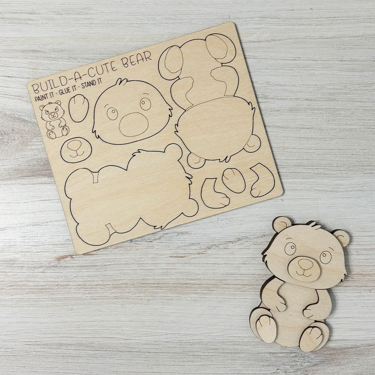 Build a Cute Bear Pop-Out Card- Glowforge