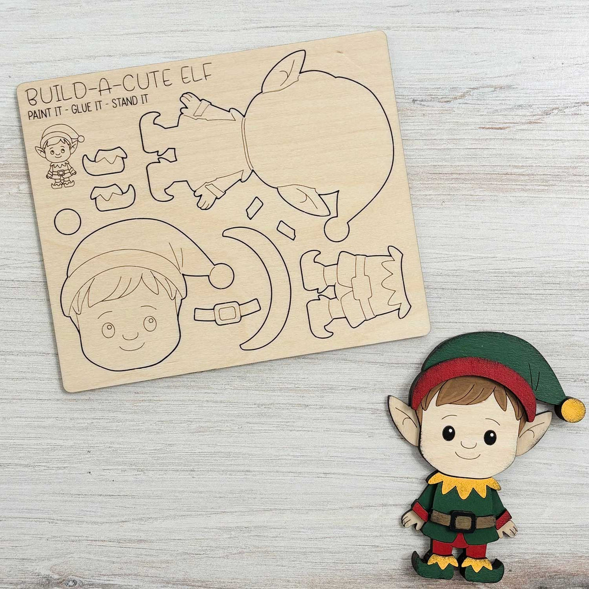 Build a Cute Elf Pop-Out Card - Glowforge