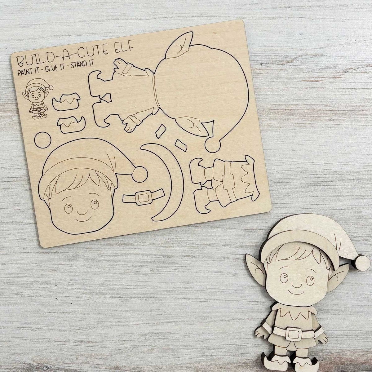 Build a Cute Elf Pop-Out Card - Glowforge
