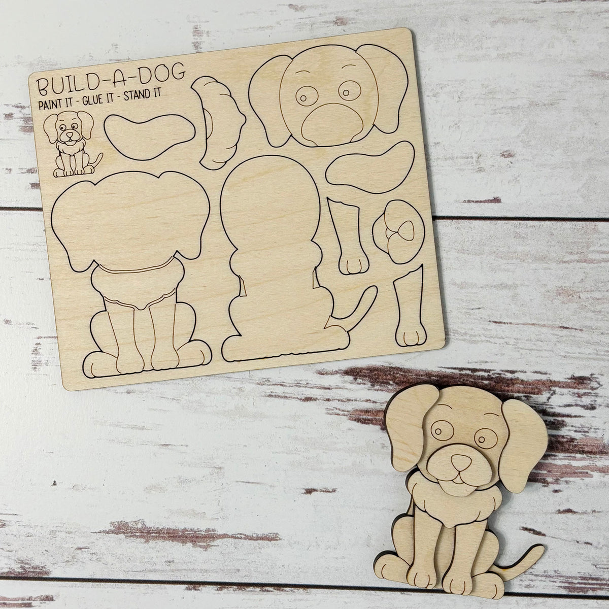 Build a Dog Pop-Out Card - Glowforge