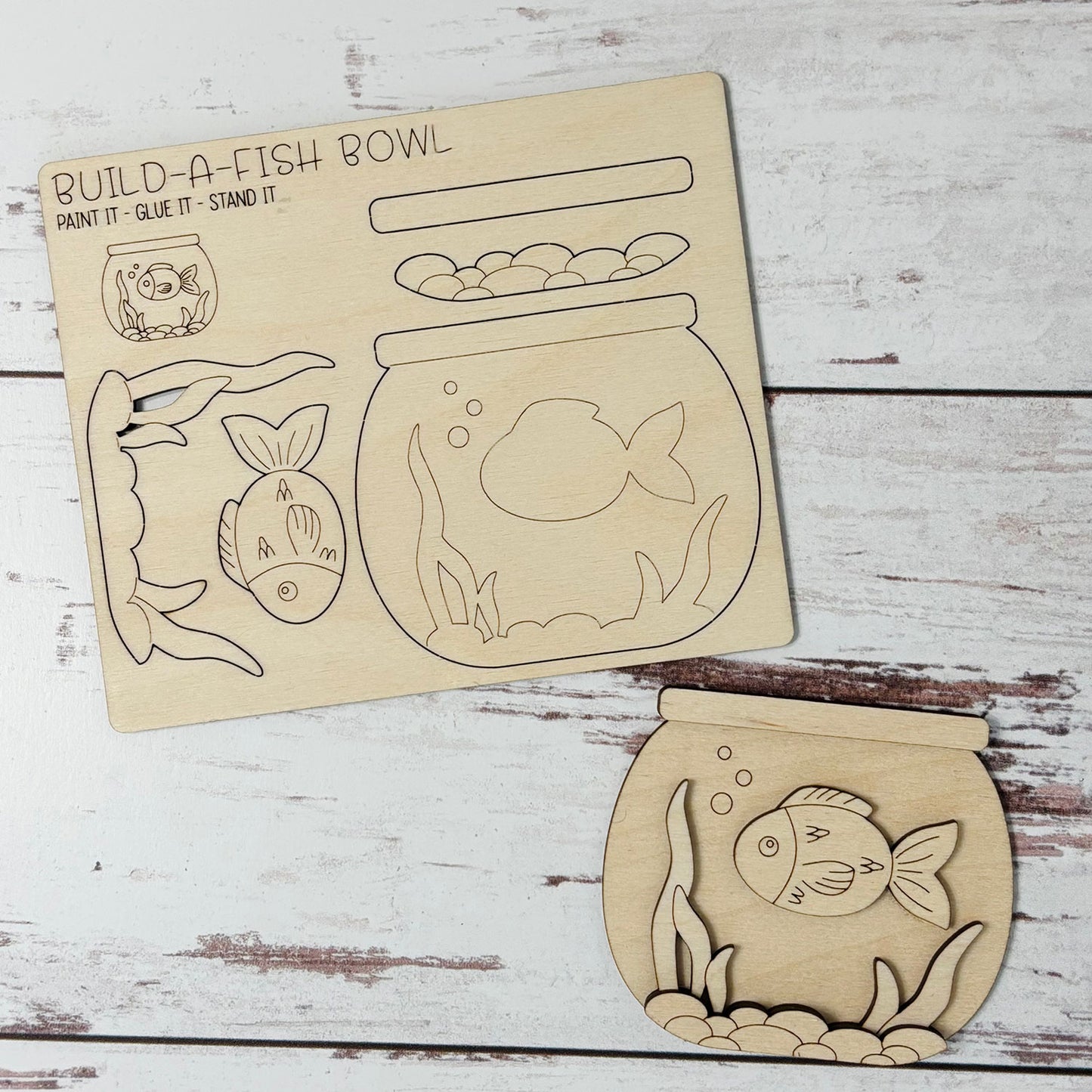 Build a Fishbowl Pop-Out Card - Glowforge