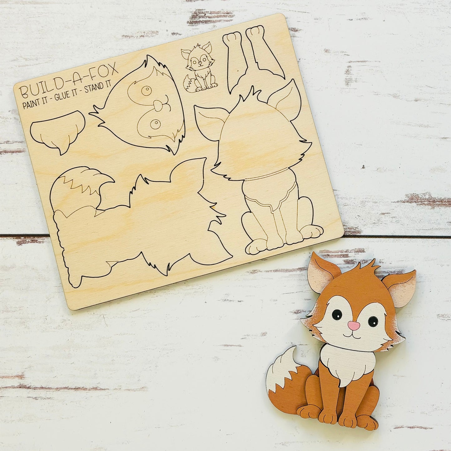 Build a Fox Pop-Out Card