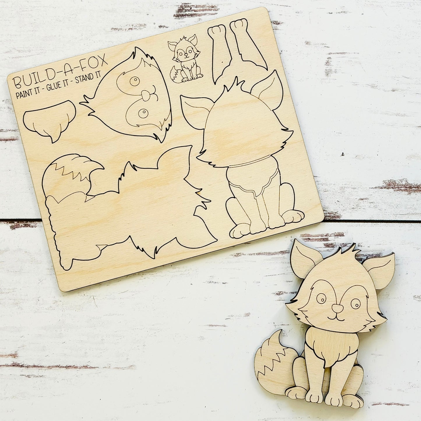 Build a Fox Pop-Out Card