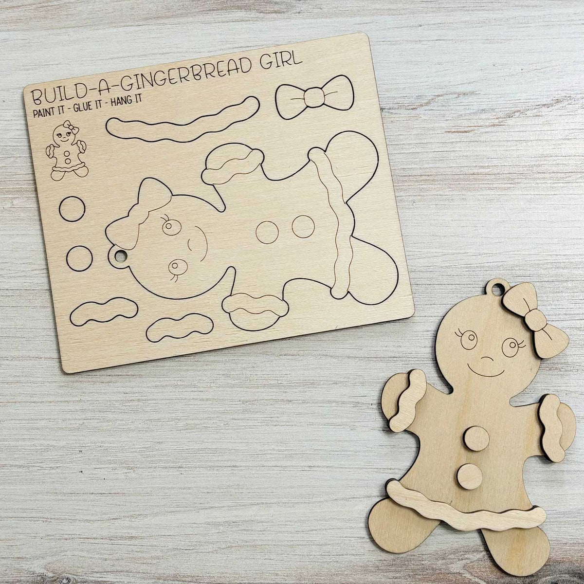 Build a Gingerbread Girl Pop-Out Card - Glowforge