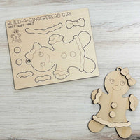 Build a Gingerbread Girl Pop-Out Card - Glowforge