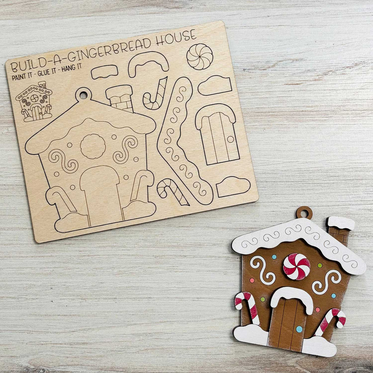Build a Gingerbread House Pop-Out Card - Glowforge