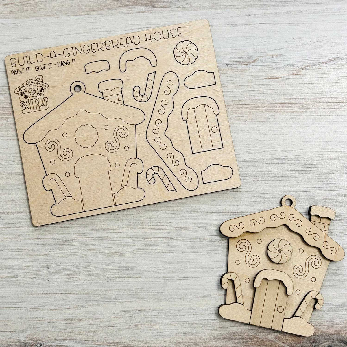 Build a Gingerbread House Pop-Out Card - Glowforge