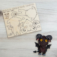 Build a Jersey Devil Cryptid Pop-Out Card - Glowforge