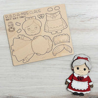 Build a Mrs. Claus Pop-Out Card
