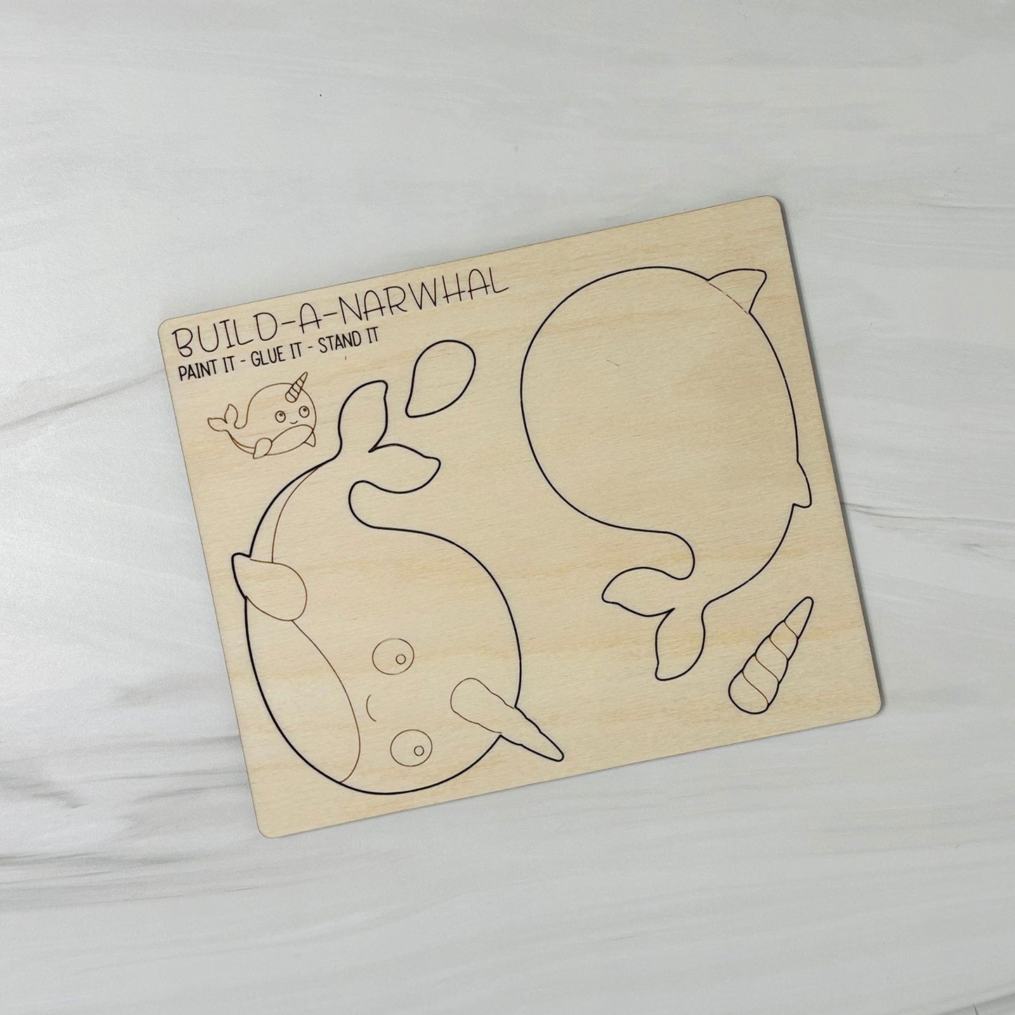 Build a Narwhal Pop-Out Card - Glowforge