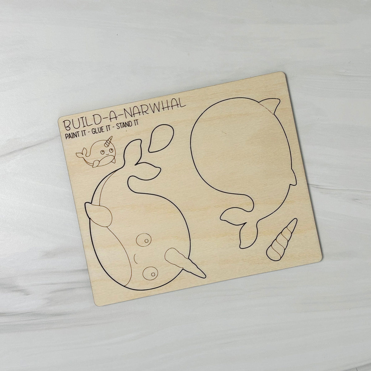 Build a Narwhal Pop-Out Card - Glowforge