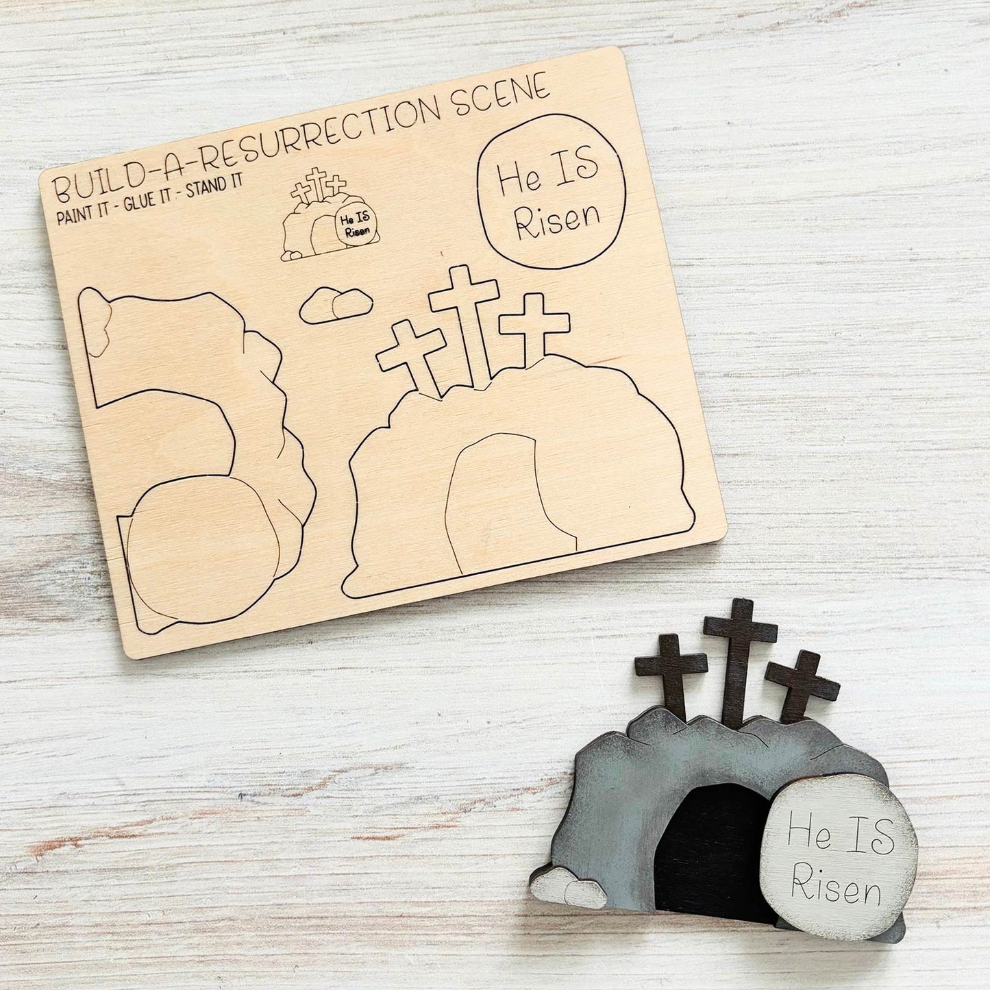 Build a Resurrection Scene Pop-Out Card  - Glowforge