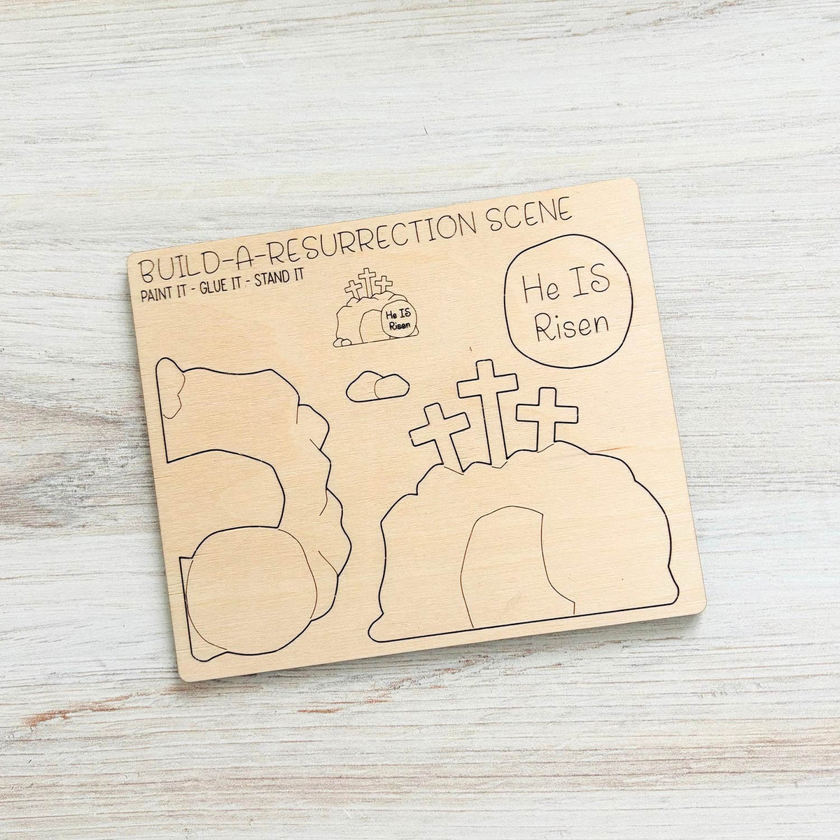 Build a Resurrection Scene Pop-Out Card - Glowforge