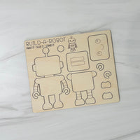 Build a Robot Pop-Out Card (Square) - Glowforge