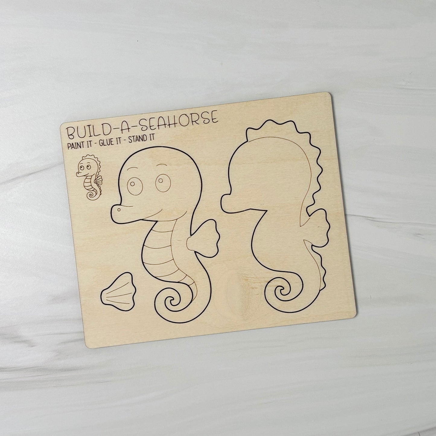 Build a Seahorse Pop-Out Card - Glowforge