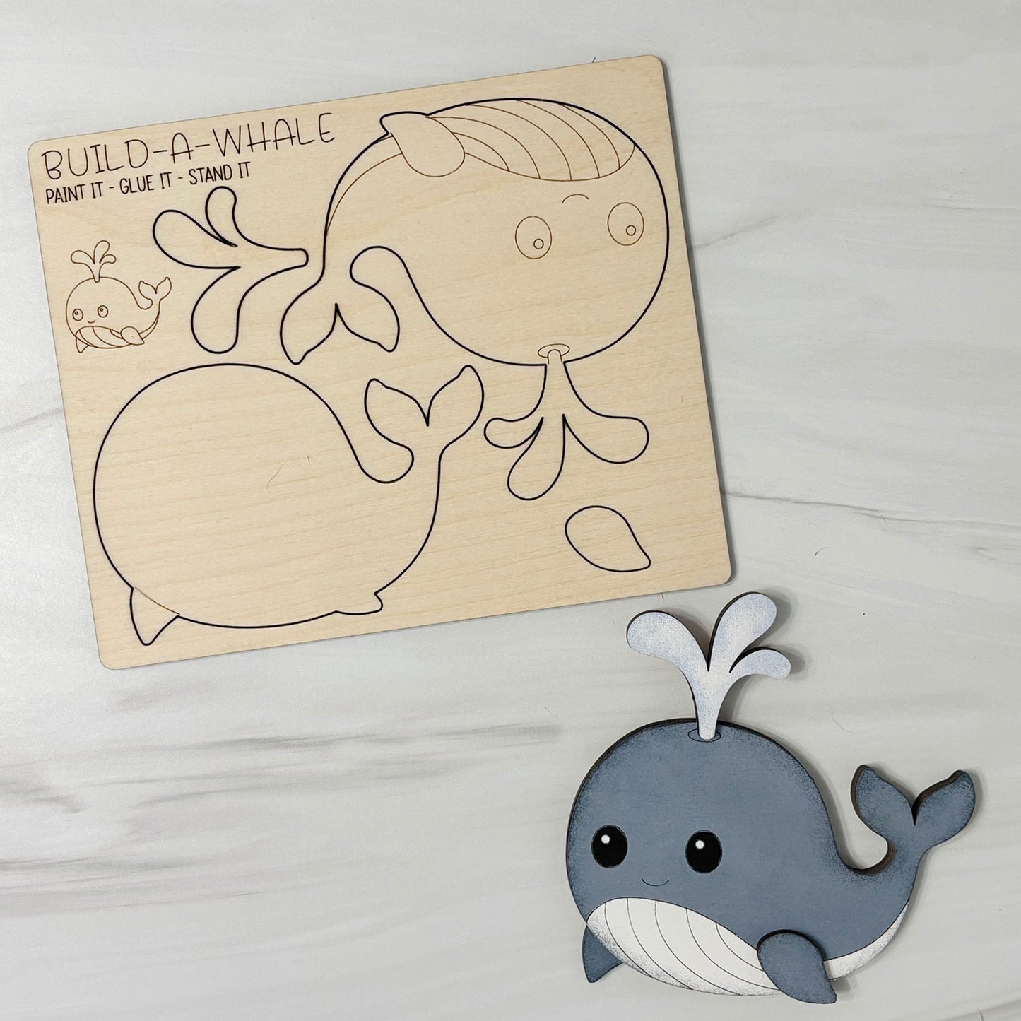 Build a Whale Pop-Out Card - Glowforge