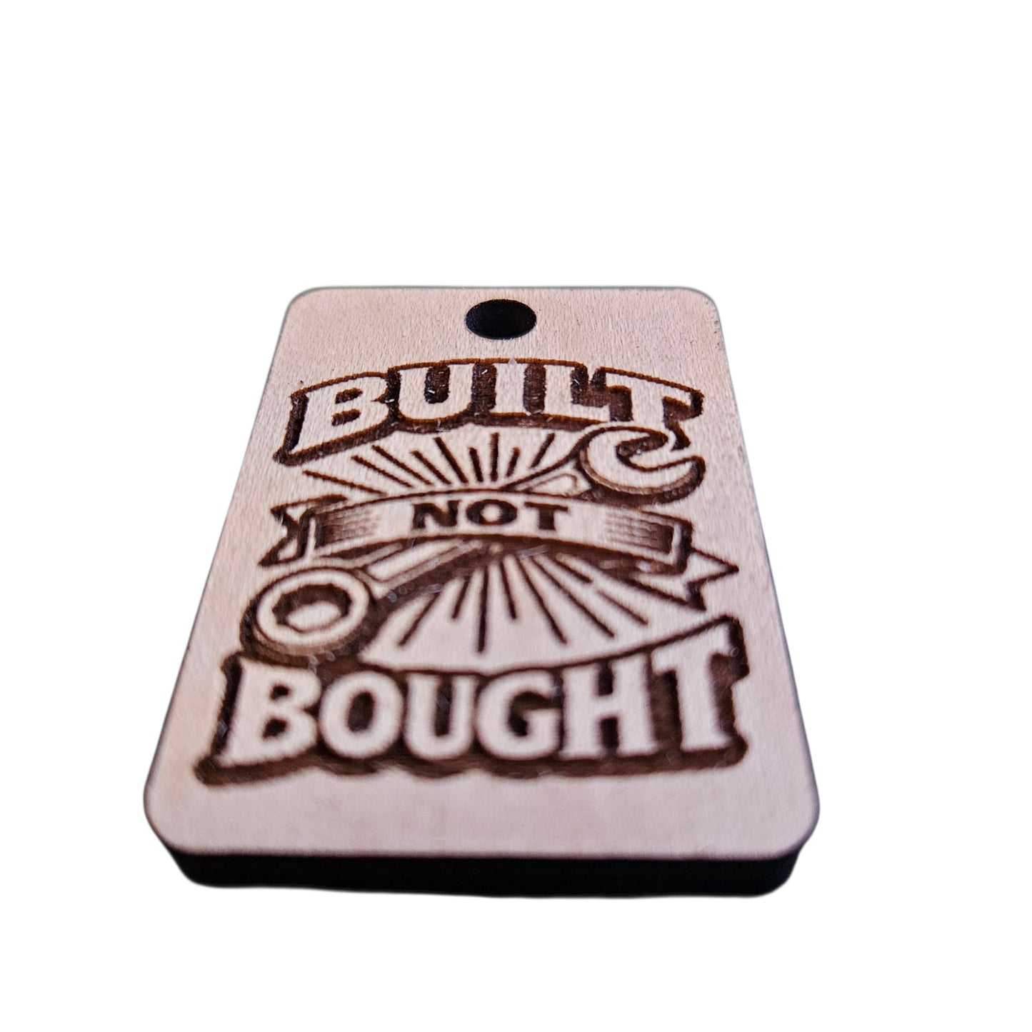 Built Not Bought Keychain #1 - Glowforge