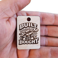 Built Not Bought Keychain #2 - Glowforge