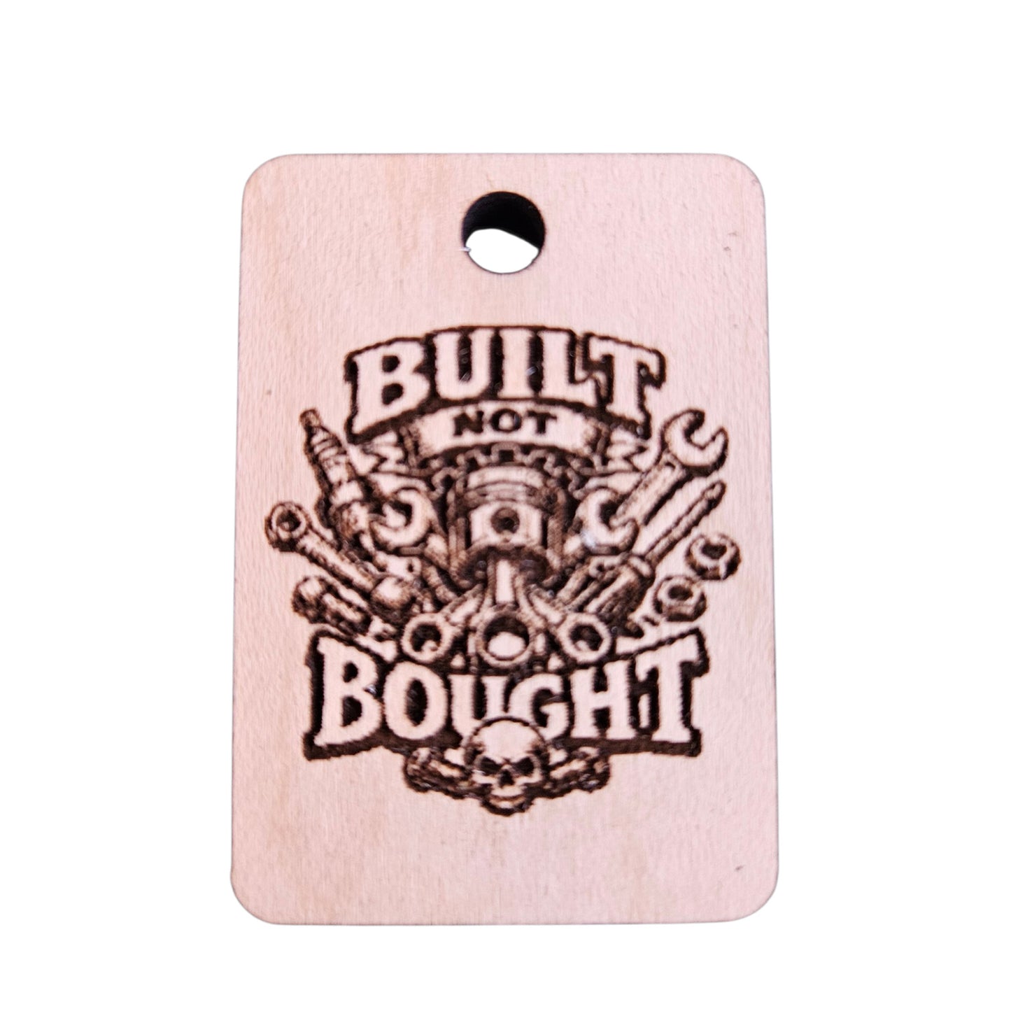 Built Not Bought Keychain #3 - Glowforge
