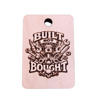 Built Not Bought Keychain #3 - Glowforge