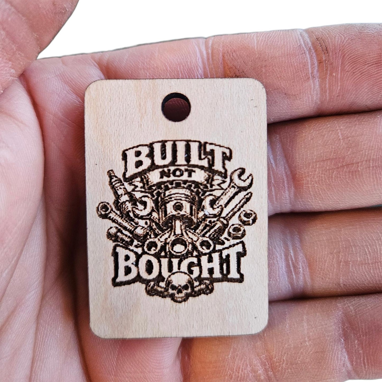 Built Not Bought Keychain #3 - Glowforge