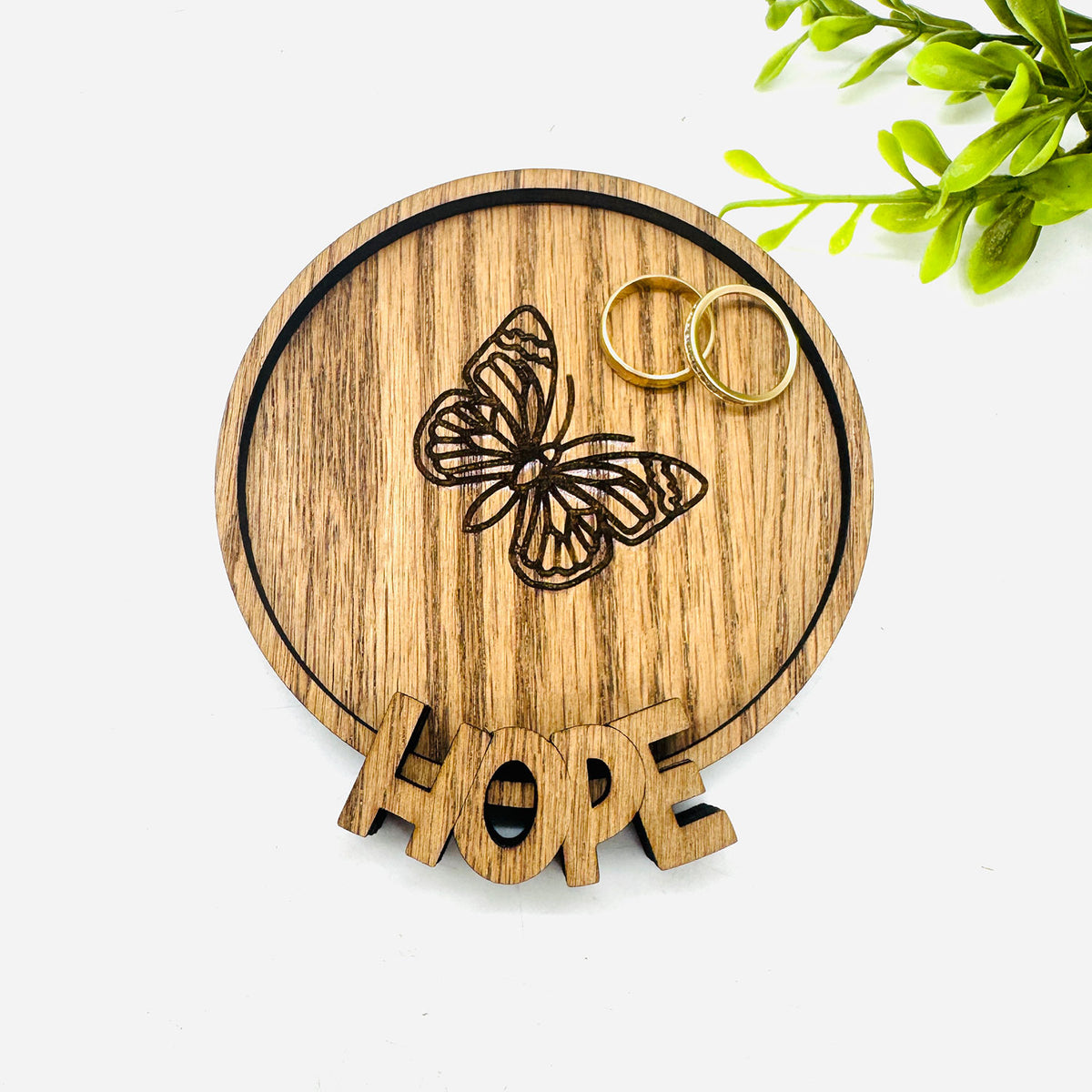 Butterfly Hope Trinket Ring Dish - Glowforge