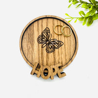 Butterfly Hope Trinket Ring Dish - Glowforge
