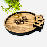 Butterfly Hope Trinket Ring Dish - Glowforge