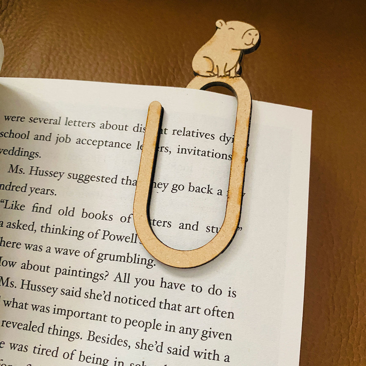 Capybara Paperclip Bookmark - Glowforge