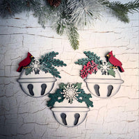 Cardinal Jingle Bell Ornament (Set of 3) - Glowforge