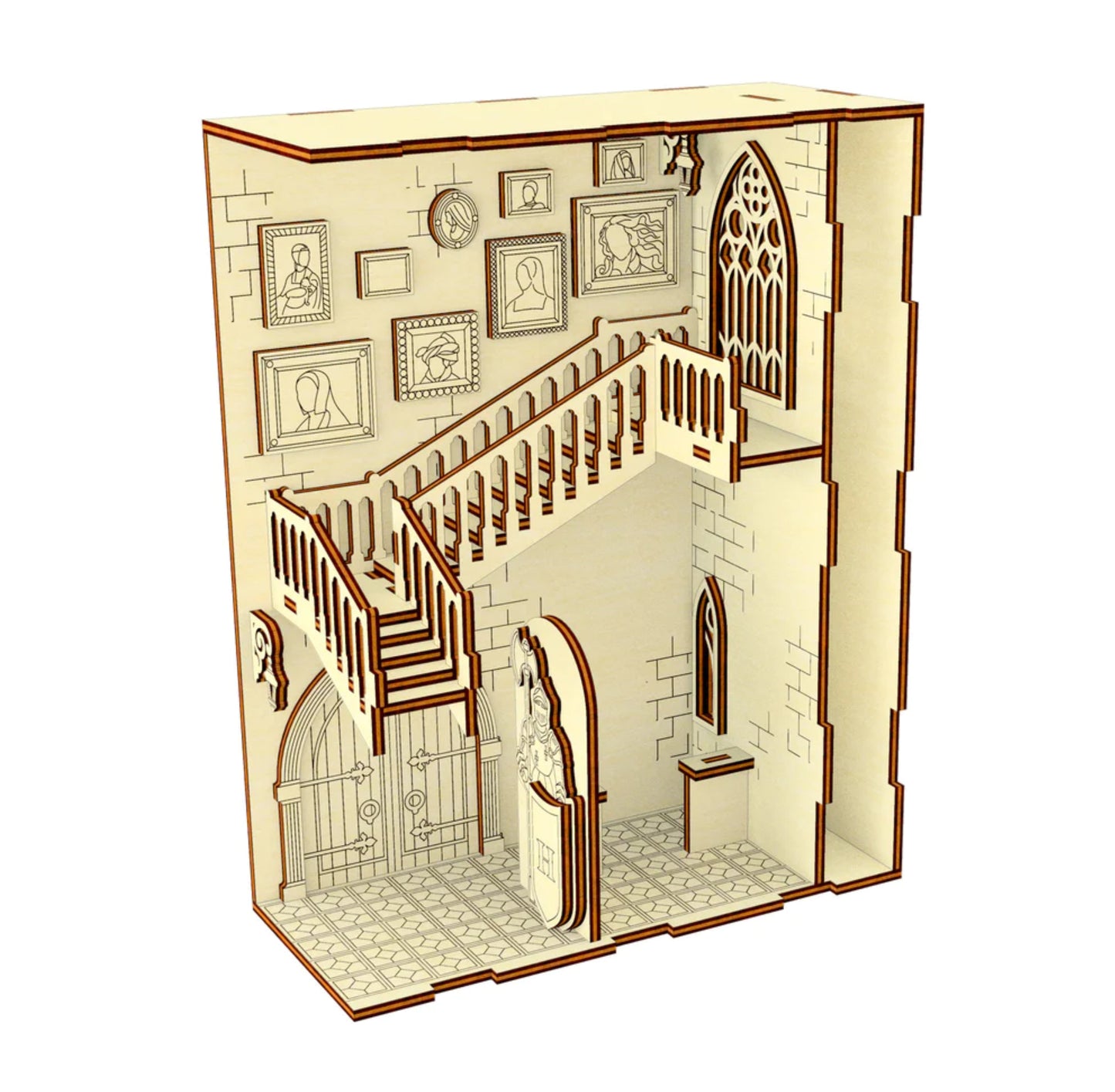 Enchanting Miniature Castle Book Nook for Your Bookshelf