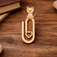 Cat Paperclip Bookmark - Glowforge