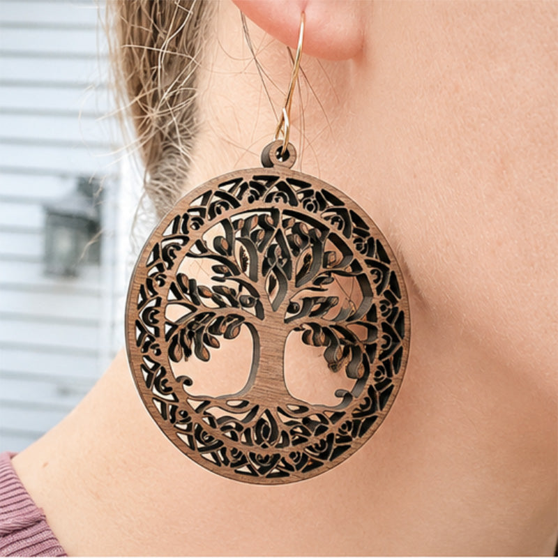 Celtic Tree of Life Earrings - Glowforge