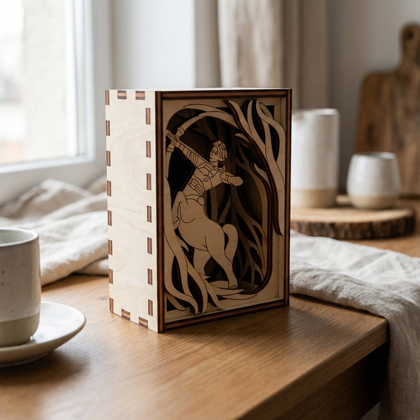 Centaur Mini Diorama - Mythical Fantasy Scene for Display - Glowforge