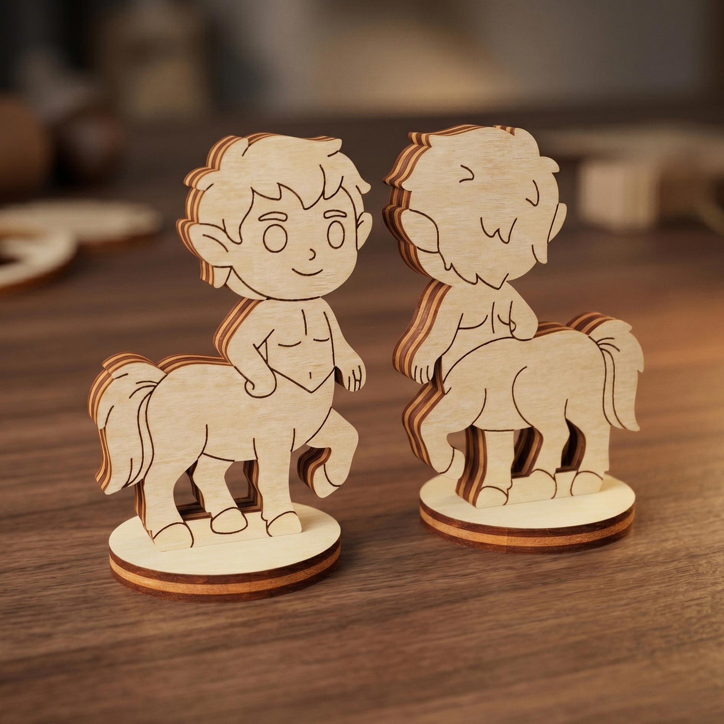 Centaur Tabletop Miniature - Mythical Half-Horse Warrior Figurine - Glowforge
