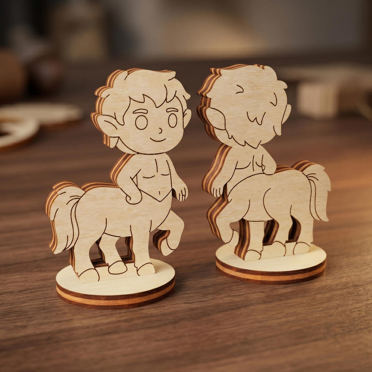 Centaur Tabletop Miniature - Mythical Half-Horse Warrior Figurine - Glowforge