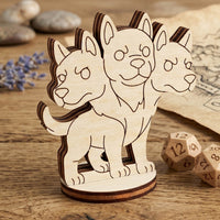 Cerberus Three-Headed Dog – Mythical Guardian Hellhound Tabletop Miniature - Glowforge