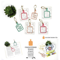 Charcuterie Board Shaped Bookmark with Card Backer - Paperclip - Snack Bag Closure - Glowforge