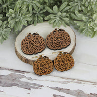 Cheetah or Leopard Print Pumpkin Earrings (Set of 2 Sizes) - Glowforge